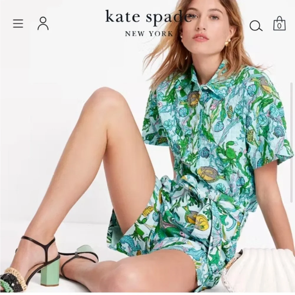NWT Kate Spade Under The Sea Shorts - Picture 2 of 5